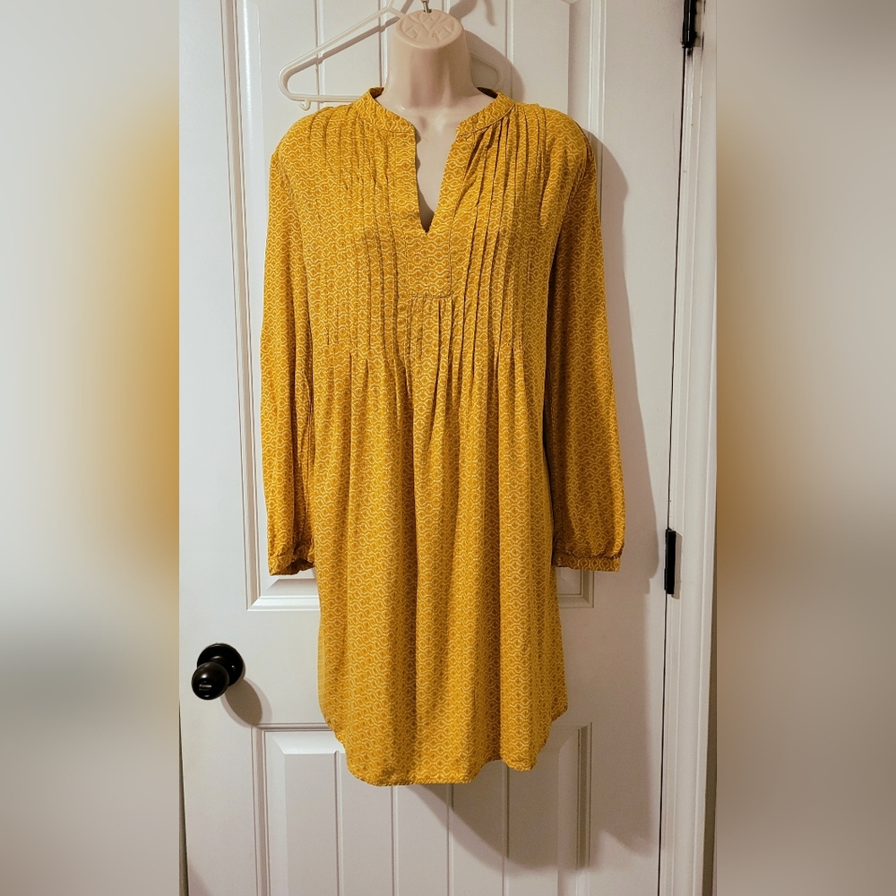 Old Navy Women Yellow Boho Peasant Dress S